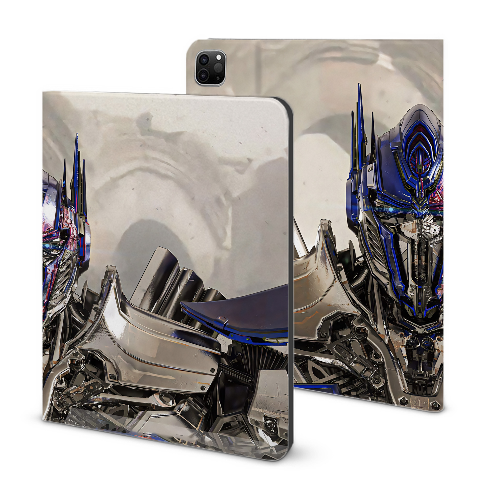 （画像用） Transformers トランスフォーマー IPad ケース ブック型 PUレザー TPU 耐衝撃 軽量 薄型 ペン収納なし 全面保護 IPad 各モデル対応